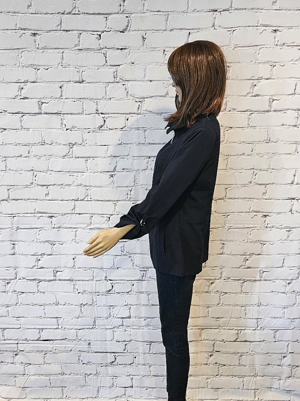 (3 for $30) CLEO - Navy zipper front lightweight jacket - Picture 7 of 12